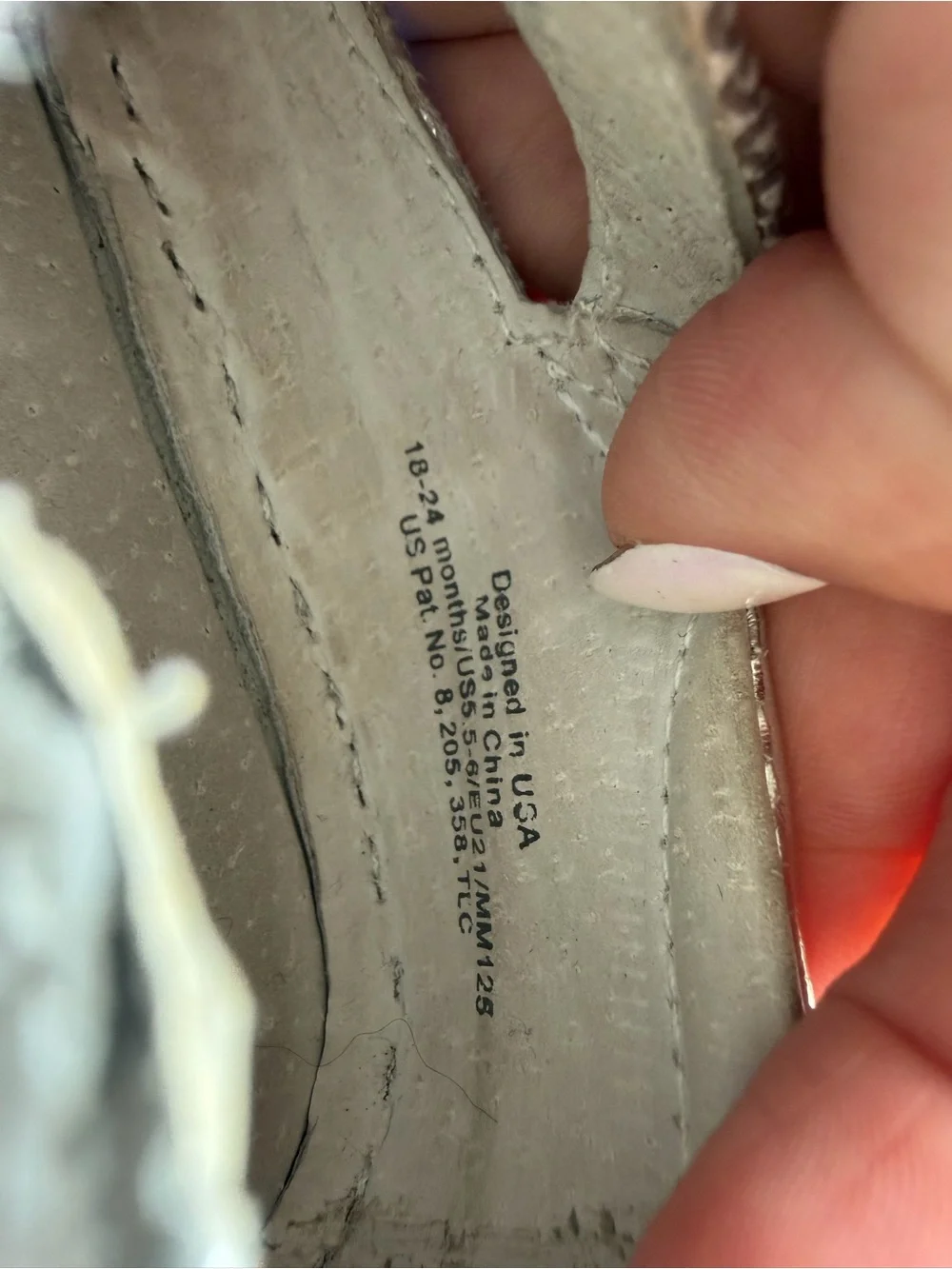 pediped Iridescent Silver Mary Jane Toddler Shoes